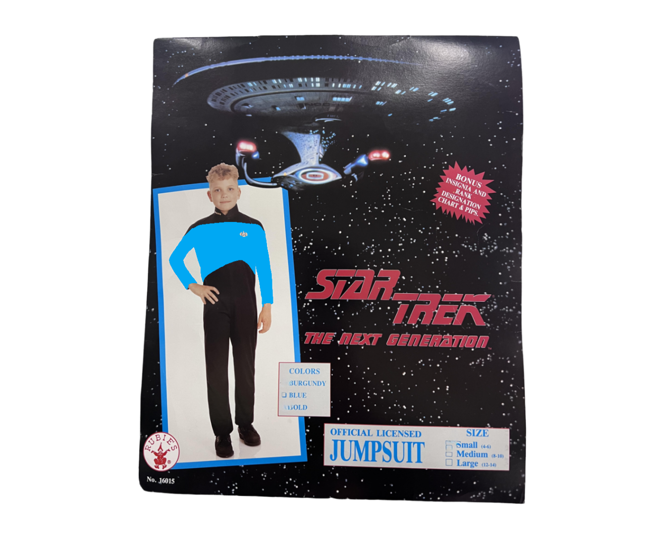 Child Star Trek: The Next Generation Light Blue Jumpsuit